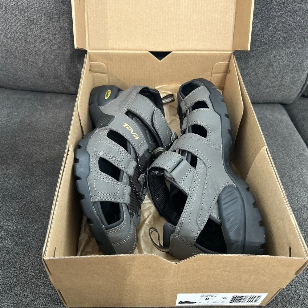 Teva Forebay Sandals Men 8 Turkish Coffee Brown Water Shoes Hike Outdoor 1001116 - Picture 7 of 8